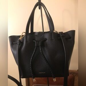 Anne Klein Black Vegan Shoulder Bag, New